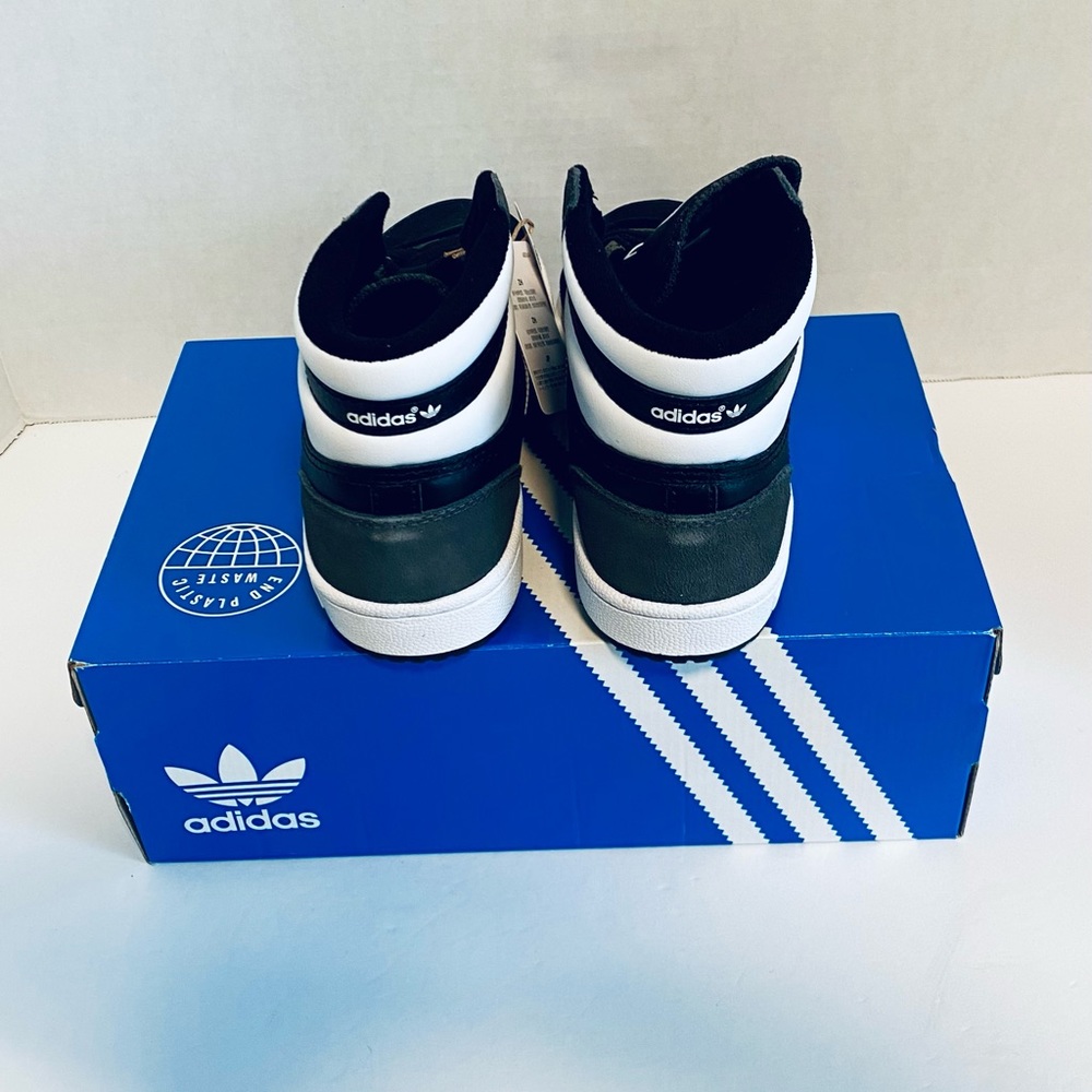 ADIDAS TOP TEN RBJ Boys Size 6, Black and White Originals.High Top GY8372 Unisex - Picture 3 of 4